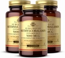 Solgar Methylcobalamin (vitamin B12) 5000 mcg, 60 Nuggets (pakke af 3) - Cherry Flavor - Understøtter energi Metabolisme - Body- klar, aktiv form - non-GMO, Vegan, Gluten Free - 180 Total Servering