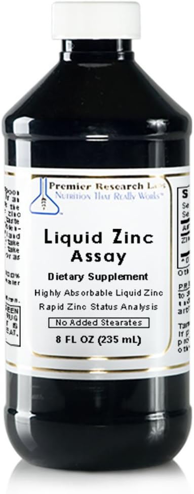 Flydende Zink Assay, 8 fl oz (47 Serveringer) af Højt Absorberet Flydende Zink. Fremragende til brug i hurtig analyse af zinkstatus