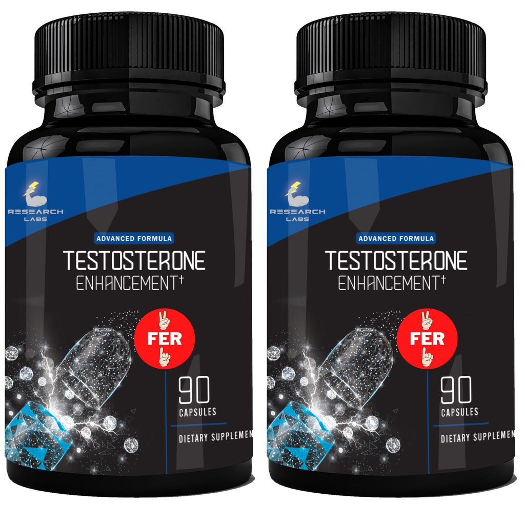 Pharmacist Anbefalet 2 fer 1 Tilbud 180ct Testosteron Booster Enhancement af Research Labs. Øg Lean Muskelenergistyrke. Saw Palmetto, Tribulus, Tongkat Ali, Horny Goat Weed, Zink