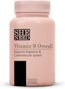 Vitamin- B Samlet kompleks med vitamin B1, B2, B3, B5, B6, B7, B9, B12 med VIT- C for energi, Smukke Hår • 124; Hud & Nails fordøjelse • 124; Nurtify sund funktionsmåde for mænd & kvinder • 124; 60 Veg tabletter