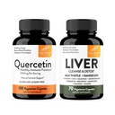 Sandhu 's Quercetin 1000mg & Lever Cleanse & Detox Kapsler Note 124; Immun, lever sundhed Support og afgiftning