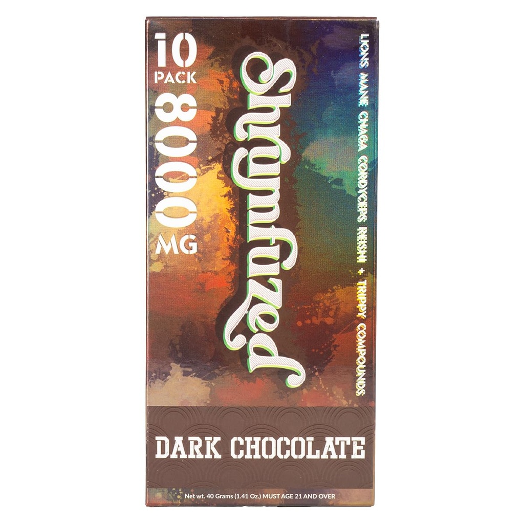 Proprietary Nootrop Gummy 8000mg - Lions Mane, Reishi, Chaga, og Cordycep Nootrope Tripee Mushroom Blend (10, mørk chokolade)