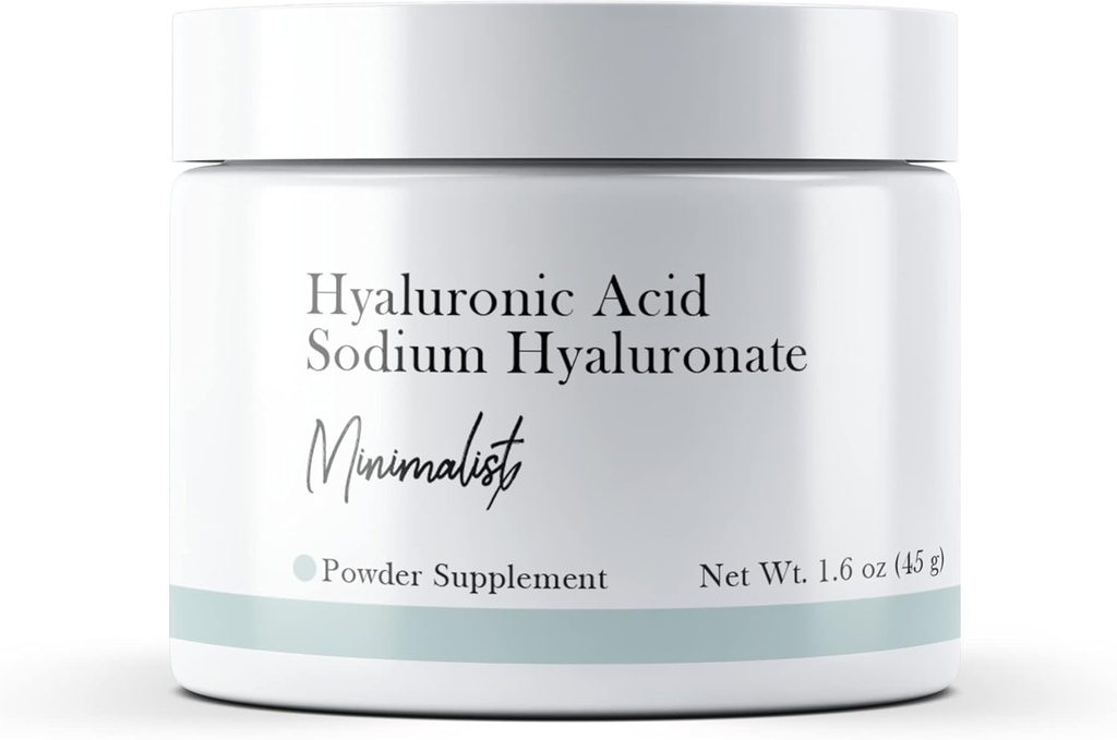 Minimalistisk hyaluronsyre (1, 6 oz) Natriumhyaluronat, pulver, kosttilskud
