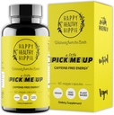 Naturlige energipiller - koffein fri - Metabolisme, Mental Booster - med Rhodiola Rosea, Mælkebøtte Root, Bacopa, Ginseng Extract - 7 urter & Absorption Enhancing Piperine - Vegan, Non- GMO, 60 Ct