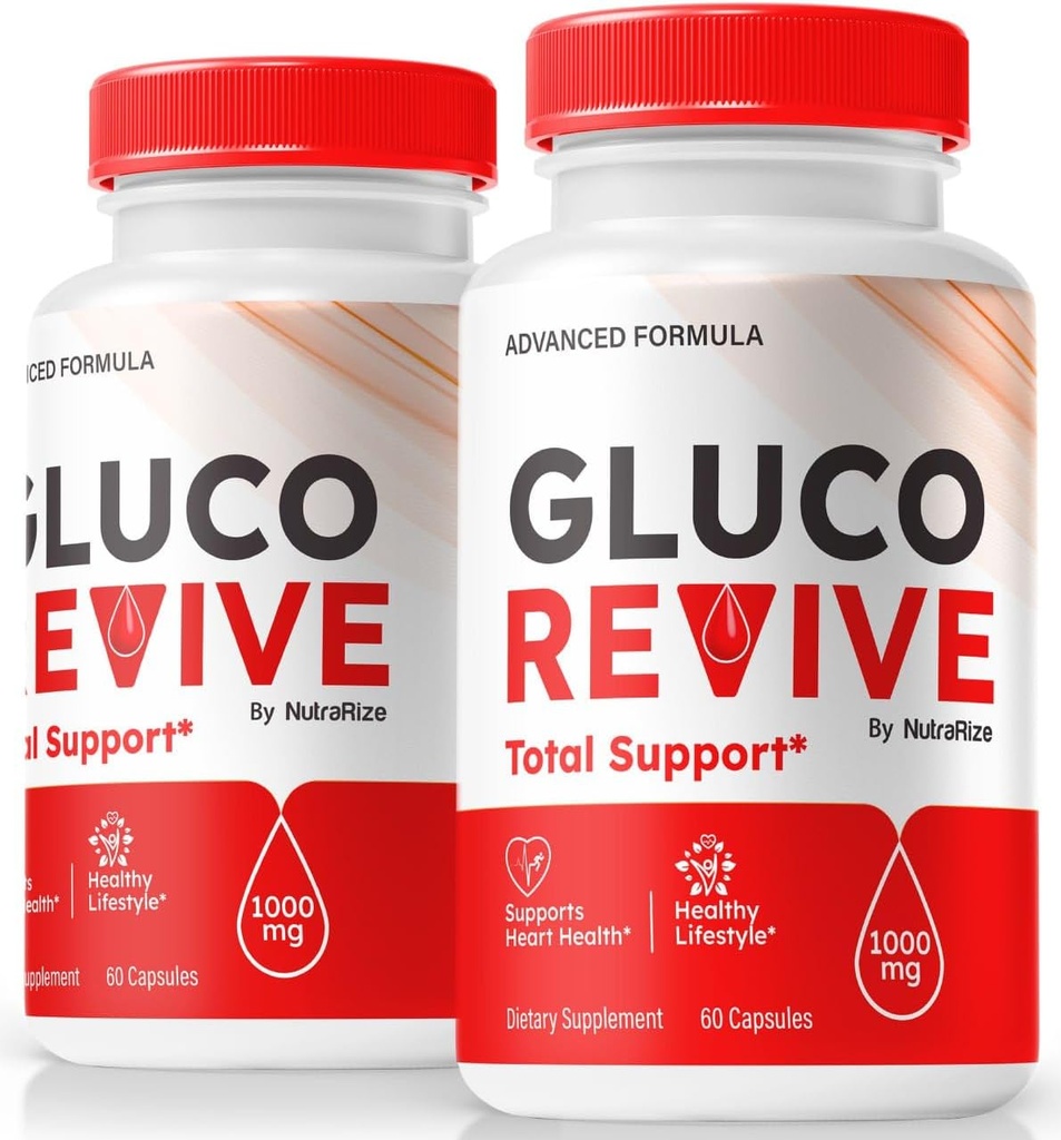 (2 Pack) Gluco Revive - officielle Gluco Revive piller til Stable Levels, cirkulering, og samlet sundhed, naturlige GlucoRevive støtte til velvære, GlucoRevive Pastillas anmeldelse (120 kapsler)