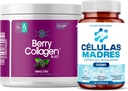 AFA Stem Cell Kosttilskud 500mg & Berry Collagen Blast Bundle Measures 124; Support Antiaging, Immunity, Joint & Gut Health Measures 124; 60 Caps + Hydrolyzed Collagen Powder Measures 124; Hår, Hud, Nail & Bone Support Measures 124; 204g