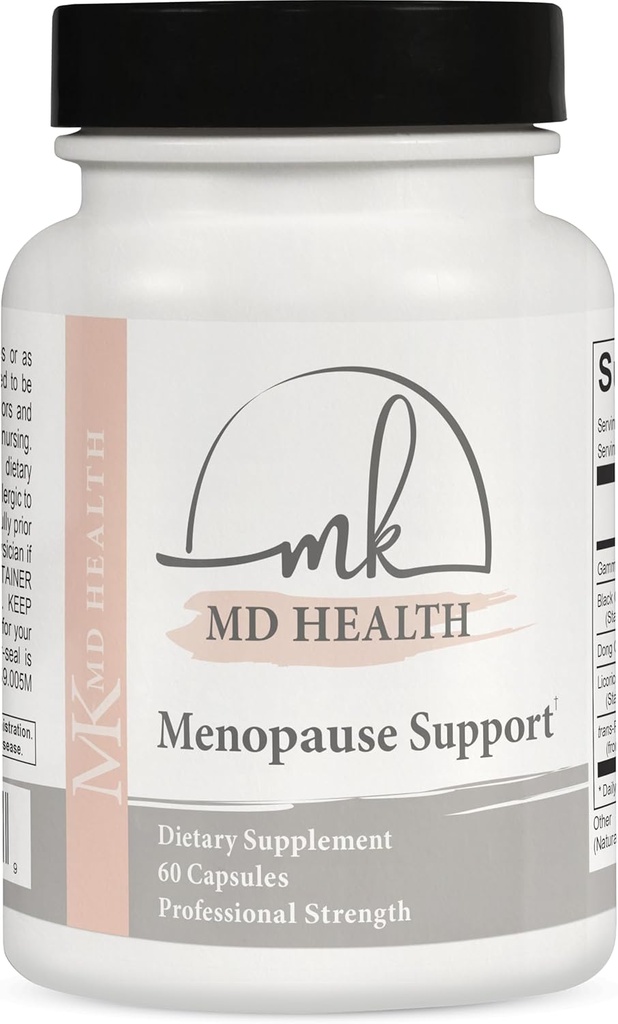 OBGYN Udviklet Natural Menopause Support for Relief fra symptomer på menopause og perimenopause, 60 Tæl