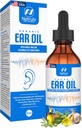 Organic Ear Oil for Ear Infektion - Natural Eardrops for Earache Prevention, Swimmers Ear & Wax Removal - Børn, voksne, Baby, & Dog Earache Remedy - med Mullein, Hvidløg, Calendula Made in USA (2 Oz)