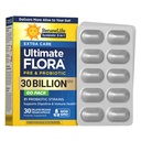 Renew Life Extra Care Go- Pack Probiotiske kapsler, Dagligt tillæg understøtter immunforsvar, fordøjelsessygdomme og åndedrætssygdomme, L. Rhamnosus GG, Dairy, Soy og glutenfri, 30 milliarder CFU, 30 Ct