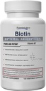 Superior Labs - Bedste Natural Biotin NonGMO supplement - for Luscious Længere hår og blærer - Stærkere negle - Sund hud - Energy Booster - Sund vægt - 5000 mcg, 120 Vegetabilske Caps
