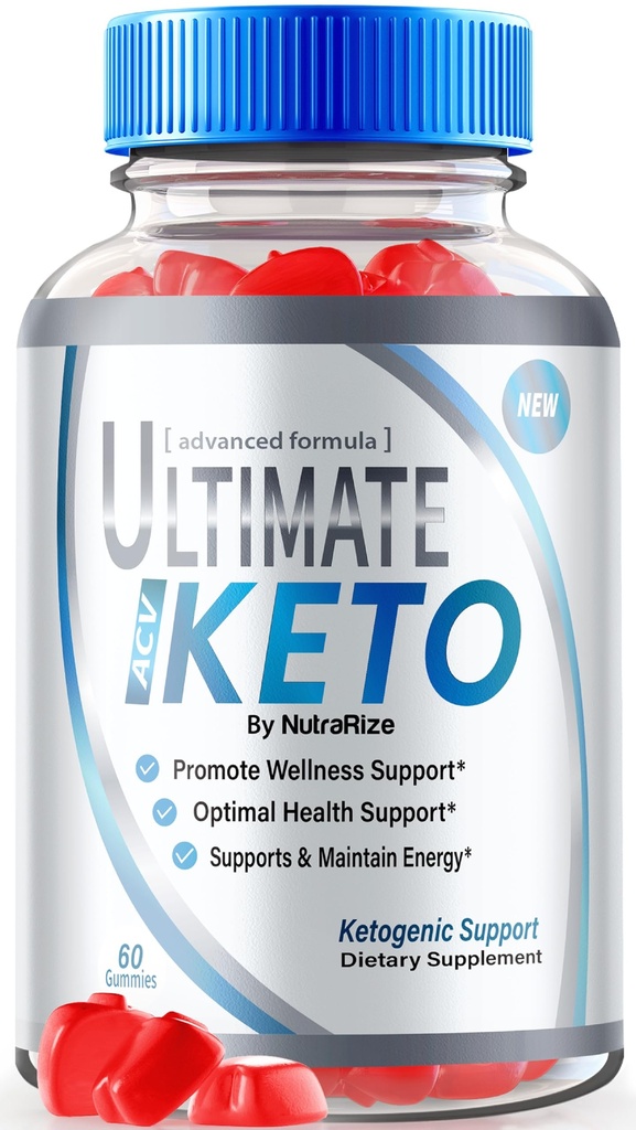 Ultimate Keto ACV Gummies, Ultimate ACV Keto Advanced Weight Loss Supplement, Ultimate Keto Formel, Natural ACV Apple Cider Vinagar 1000MG, Ultimate Keto ACV Vitamin, Officielle anmeldelser (60 Gummies)