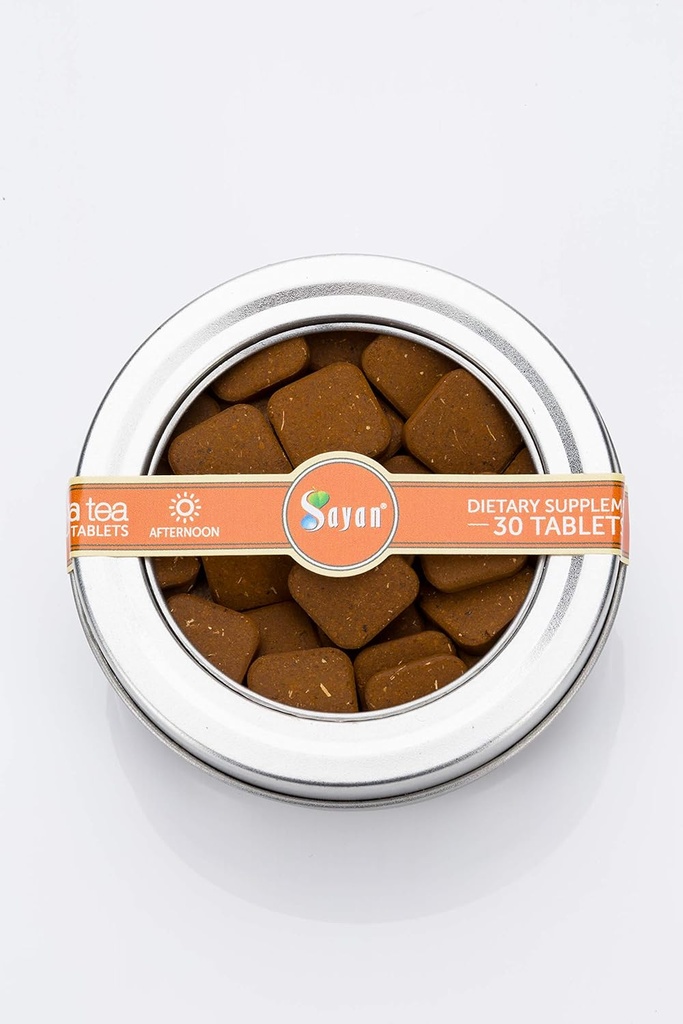 Sayan Siberian Afternoon Instant Chaga Mushroom Tea med Reishi + Ginger Root (30 stk.) Wild-Hartered, Premium Raw + Extract Blend - Naturlig antioxidant til immunforsvar