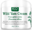 WFDL Wild Yam Cream for Hormone Balance, Økologisk Yam Cream med Chasteberry, Aloe & Vitamin E for Menopause Relief, Sodes Night Sweats & Hot Flashes, Eases Mood Swings (1.76 OZ)