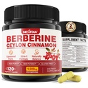 2 Pack 1500mg Liposomal Berberine HCL med Ceylon Cinnamon Bitter Melon, Organic Berberine Complex Kosttilskud med Banana Leaf, understøtter immunforsvar & fordøjelse - Vegan 240 Kapsler