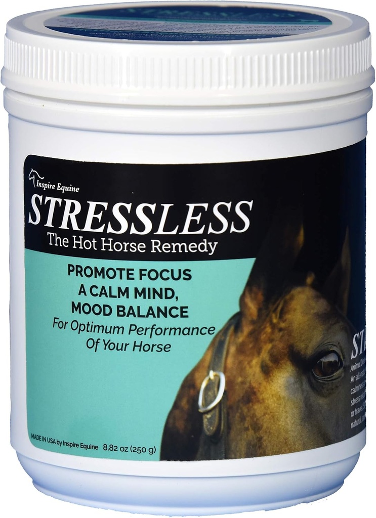 Stressless Hot Horse Supplement - 60 Day Supply - fremmer ro og fokus - alle naturlige