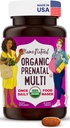 Mama Natural Organic Prenatal Vitamins for Women Vegan (30 Servings) | One A Day Prenatal Vitamins for Pregnant Women | Food Based, Non-GMO & Gluten-Free - Pre Natal Multivitamin with Folate