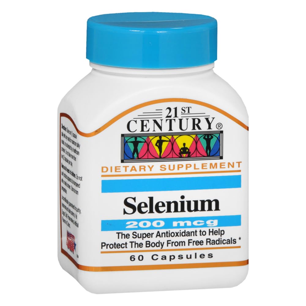 21. århundrede Selenium, 200 mcg, 60 kapsler