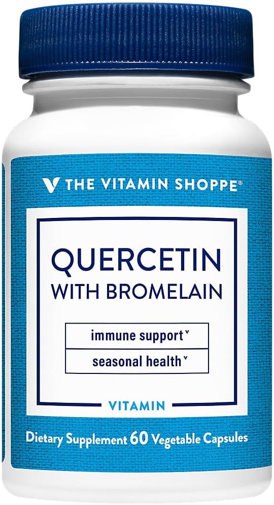 Vitamin Shoppe Quercetin med bromelain - 250 mg antioxidant (60 kapsler)