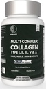 Plant- baseret kollagen 500 mg hud, hår og negle Supplement 124; 120 Kapsler