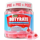 Butyrate Gummies with Probiotic + Prebiotic + Postbiotic, Omega-3 500mg, Fiber with 9 Million CFU Probiotika, Calcium & Magnesium, Inulin, Psyllium Husk for fordøjelsessygdomme, Bloating Support, Sugar Free