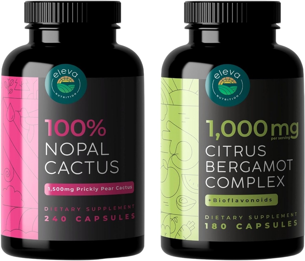Nopal kaktus kapsler og Citrus Bergamot kompleks + bioflavonoider Bundle
