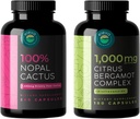 Nopal kaktus kapsler og Citrus Bergamot kompleks + bioflavonoider Bundle