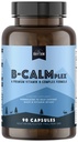 Naturlig Rhythm B- CALMplex, Unique B Vitamin Blend, B Complex understøtter korrekt nervefunktion og afslapning, 3 måneders forsyning, 90 kapsler