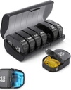 Ugentlig pillearrangører, 7-dag AM / PM Medication Planner BPA- Gratis Vitamin Organizer Capsule Case med 14 kompartmenter, Gigt venligt transportabel pillebeholder til Medicin Vitaminer