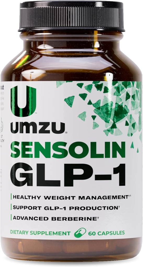 UMZU Sensolin GLP-1 Support Supplement - 30 Day Supply - med Dihydroberberine, Ceylon Cinnamon, Chrom & Biotin - Understøtter metabolisk funktion, Focus & Energy Balance