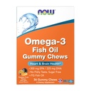 Nu Kosttilskud, Omega-3 Fish Oil Gummy Chews, Passion Fruit Flavor, 36 Gummy Chews