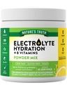 Naturens sandhed Elektrolyter Pulver • 124; Ingen Sukker • 124; med B Vitamin • 124; Genopfriskning Lemon Flavor • 124; Vegan, Non- GMO & Gluten Free Supplement for Hydration