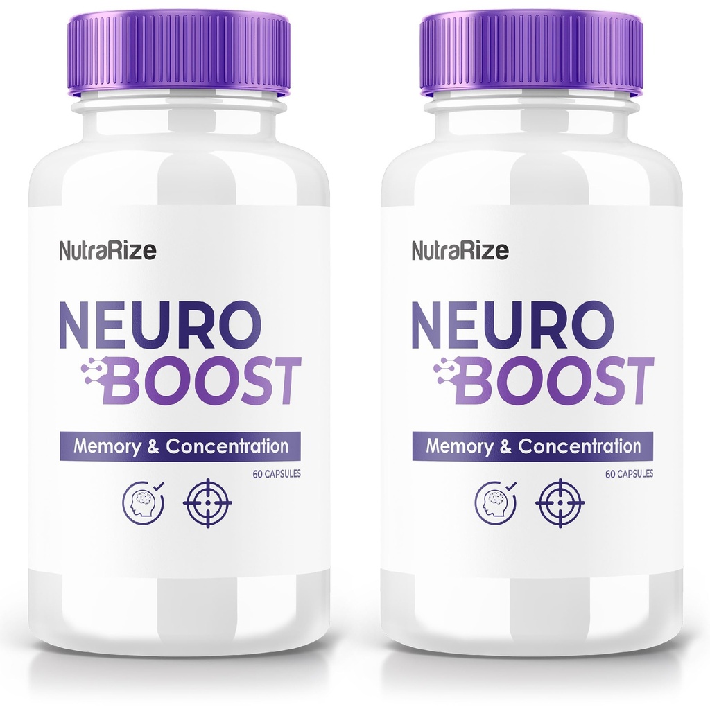 (2 Pack) Neuro Boost – Premium Capsules with a Clean Formula for Focus, Alertness, and Everyday Sharpness | Easy-to-Take Pills for Daily Support (120 Capsules)