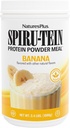NaturePlus SPIRU- TEIN Ryst - Banana Flavor - 2,4 lbs, Spirulina Protein Powder - Plant Based Meal Erstatning, Vitaminer & Minerals For Energy - Vegetarisk, Gluten- Gratis - 32 Servering