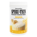 NaturePlus SPIRU- TEIN Ryst - Banana Flavor - 2,4 lbs, Spirulina Protein Powder - Plant Based Meal Erstatning, Vitaminer & Minerals For Energy - Vegetarisk, Gluten- Gratis - 32 Servering