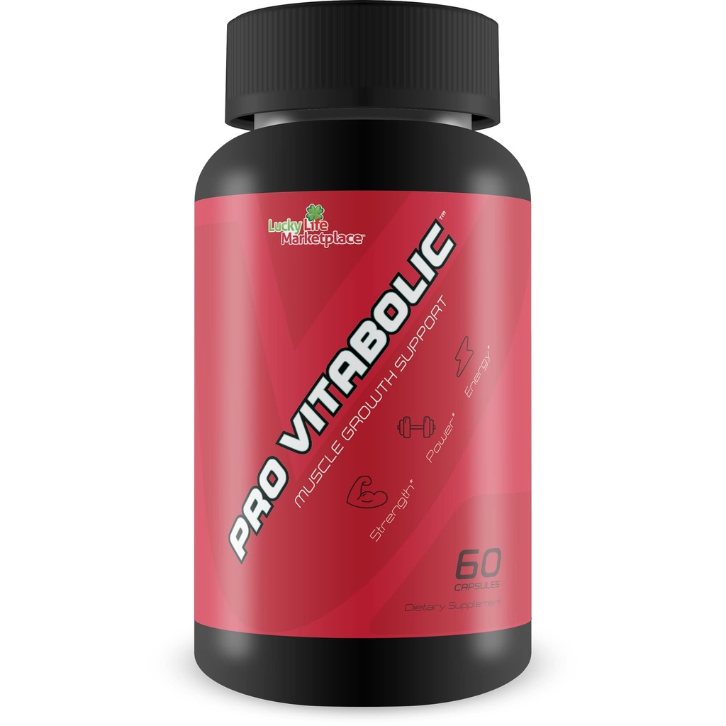Pro Vitabolic - Muscle Growth Support - Forbedre magt, styrke, Stamina, & Energi - Eksplosiv muskelpumpe til store gevinster - Hjælp Oxygen & Nutrient Levering til musklerne - L- Arginin & L- Citrullin
