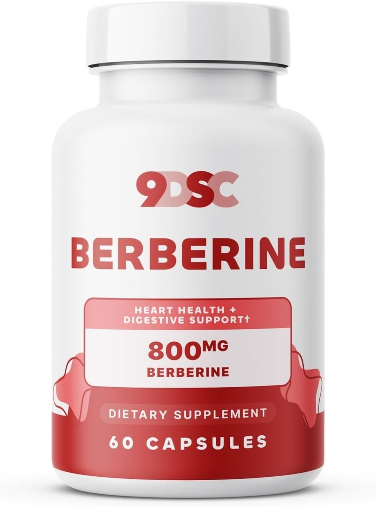 9DSC Berberine Supplement 800 mg - 60 kapsler