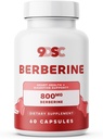 9DSC Berberine Supplement 800 mg - 60 kapsler