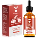 Beard Growth Oil - 2X Koncentration Biotin til mænd (2 oz) - Natural With Argan, Jojoba og Vitamin, Vækstblødgøringsmiddel, Fugt (Vanilla)