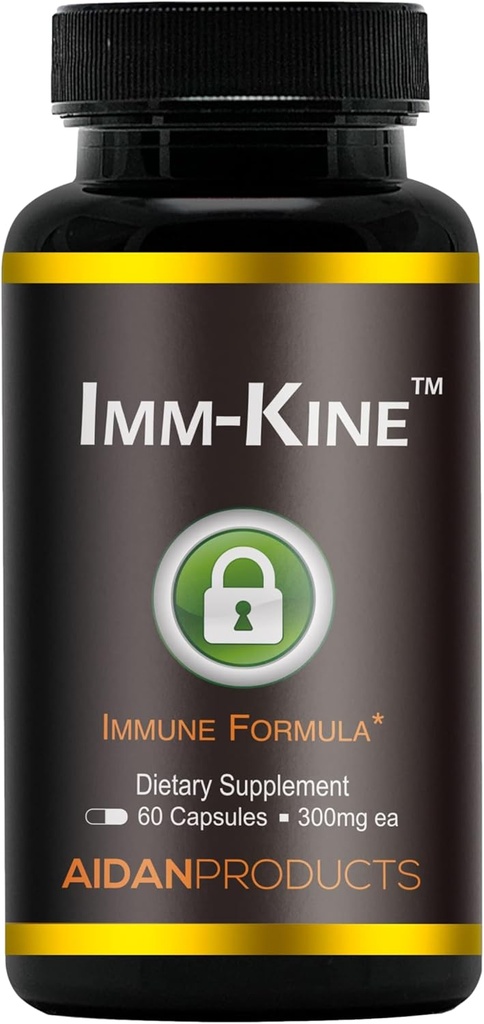 Imm- Kine Advanced immunsupport supplement, Beta glucans, Proprietary Immunostimulatory Postbiotic, 60 kapsler