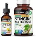 BIO KRAUTER Cats Claw Tincture 2 Fl. Oz. & Stinging Nettle 100 Capsules