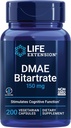 Life Extension DMAE Bitartrate, Understøtter neurotransmitter Produktion, 6-måned Supply, Gluten- Free, Non- GMO, Vegetar, 200 Kapsler