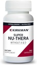Kirkman Super Nu- Thera ® w / o Vitaminer A og D - Hypoallergenisk Mezzogiorno 124; 360 Vegetariske Kapsler 124; Multi Vitamin Mezzogiorno 124; Giver høj vitamin B- 6 og Magnesium Indhold Mezzogiorno 124; Gluten og Casein Free