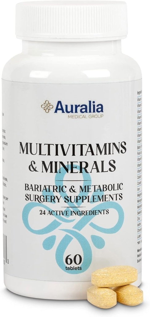 Bariatric Multivitaminer med jern & kalciumvitaminer 1 PER Dag Gastric Sleeve Bypass Patienter Supplements 60 Tablets (2 - Måned Supply)