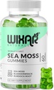 Sea Moss Gummies - Natural Irish Sea Moss og Bladderwrack med Burdock Gummy - 60 Gummies - Vegan - Sund immun, Gut & Samlet Wellness Support - Urtealkaline Kosttilskud