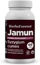 Herbseverly Jamun Kapsler Eugenia Jambolana Frø Uddrag Ratio (10: 1) Wellness Supplement 60 Vege Kapsler