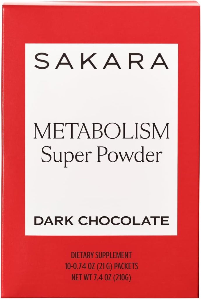SAKARA Metabolisme Super Powder, 10 Servere - Metabolisme Drik pulver til at hjælpe fordøjelsessygdomme og bloating, fordøjelsessygdomme Kosttilskud til kvinder, Gut Health Smoothie Mix med Gymnema Sylvestre