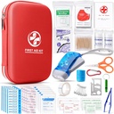 Førstehjælpskasse med essentielle medicinske nødforsyninger, transportable vandtæt medicinsk kit til hjemmet Rejser Camping Vandring, Backpacking Med Kit til Sport College Dorm Student