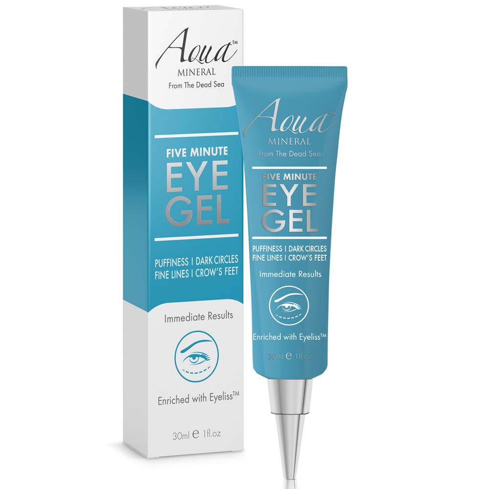 Puffy Eye GEL Øjeblikkelige resultater - naturligt hurtig reduktion øje gel, Eliminere Wrinkles, Puffiness og poser - Hydrating Eye Gel w / Green Tea Extract af Aqua Mineral - 1 oz