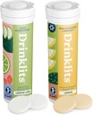 Drinklits Lemon Immunitet & Lemon- Lime Hydration Tablets (2) Tube Combo Pack ttesmå 124; Essential Electrolytes - Immunity Support - Great Taste Medical 124; 20 Servering (10 tabletter Per Tube)