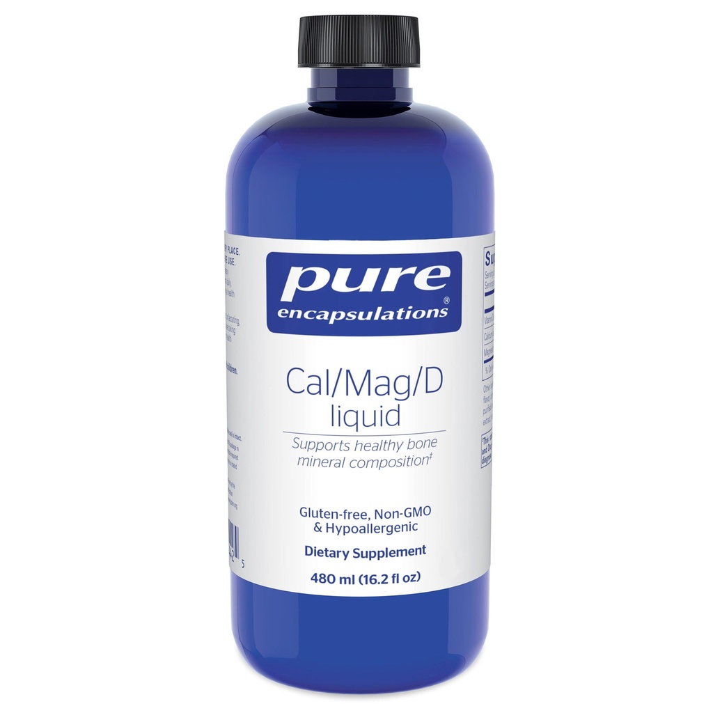 Ren indkapsling Cal / Mag / D Flydende produkt 124; Calcium, Magnesium og D-vitamin i en praktisk flydende form